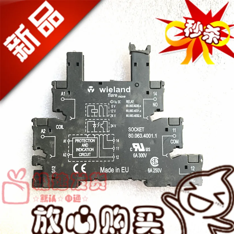 

Free shipping 80.063.4001.1 6A 24VDCWIELAND ELECTRIC 10PCS Please note clearly the model