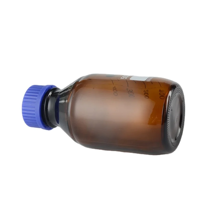 Laboratory High-quality 50ml 100ml 250ml 500ml 1000ml Glass Reagent Bottle Brown Screw Glass Reagent Bottle