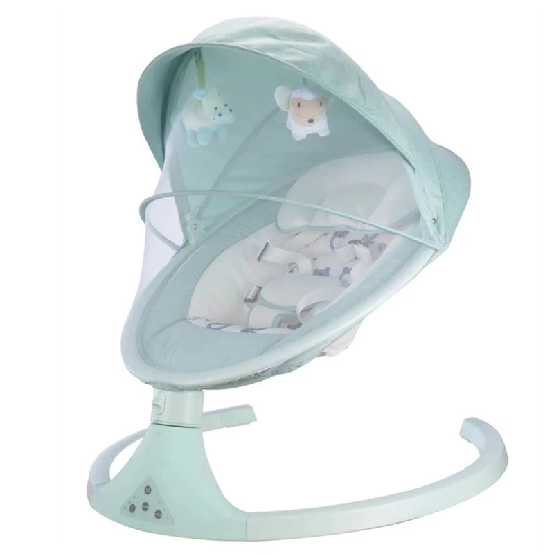 Sedia a dondolo per bambini Smart Bluetooth culla elettrica con musica altalena elettrica agitatore per neonati con giocattoli per 0-36 mesi