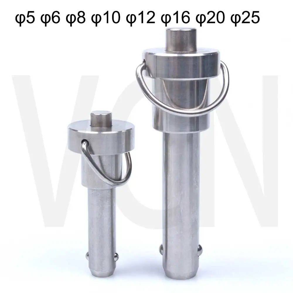 VCN112 BLPR Ball lock pins /Stianless steel quick release pins with Ring Handle / DIA 5/6/8/10/12/16/20 ,LGTH 10 to 100mm pins