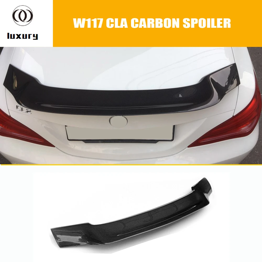 C117 W117 R Style Carbon Fiber Rear Li Wing for Mercedes Ben ClA180 CLA200 CLA250 & CLA45 AMG 2013 - 2016