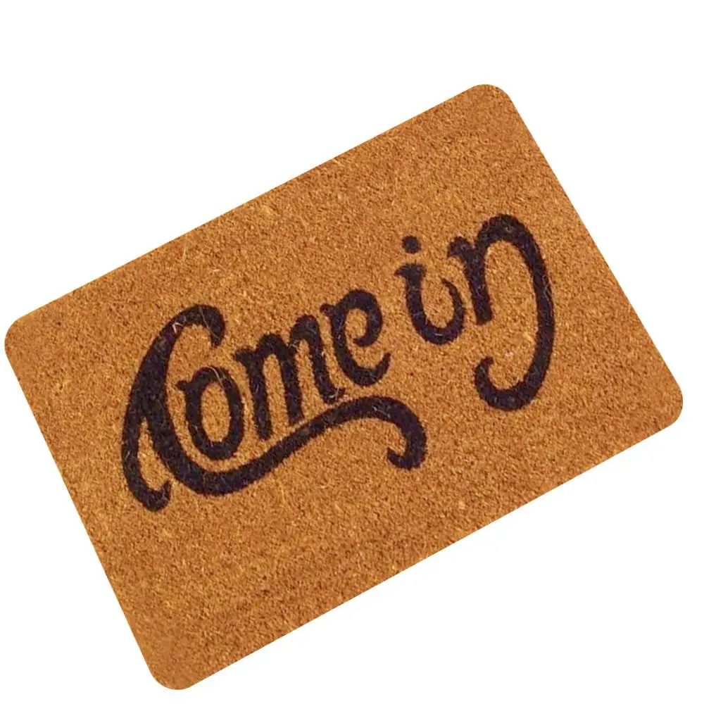 Rubber Floor Mat for Entrance Door Anti-slip Door Carpet for Living Room Printed Letter Tapis Cuisine Door Mats Tapis de Bain