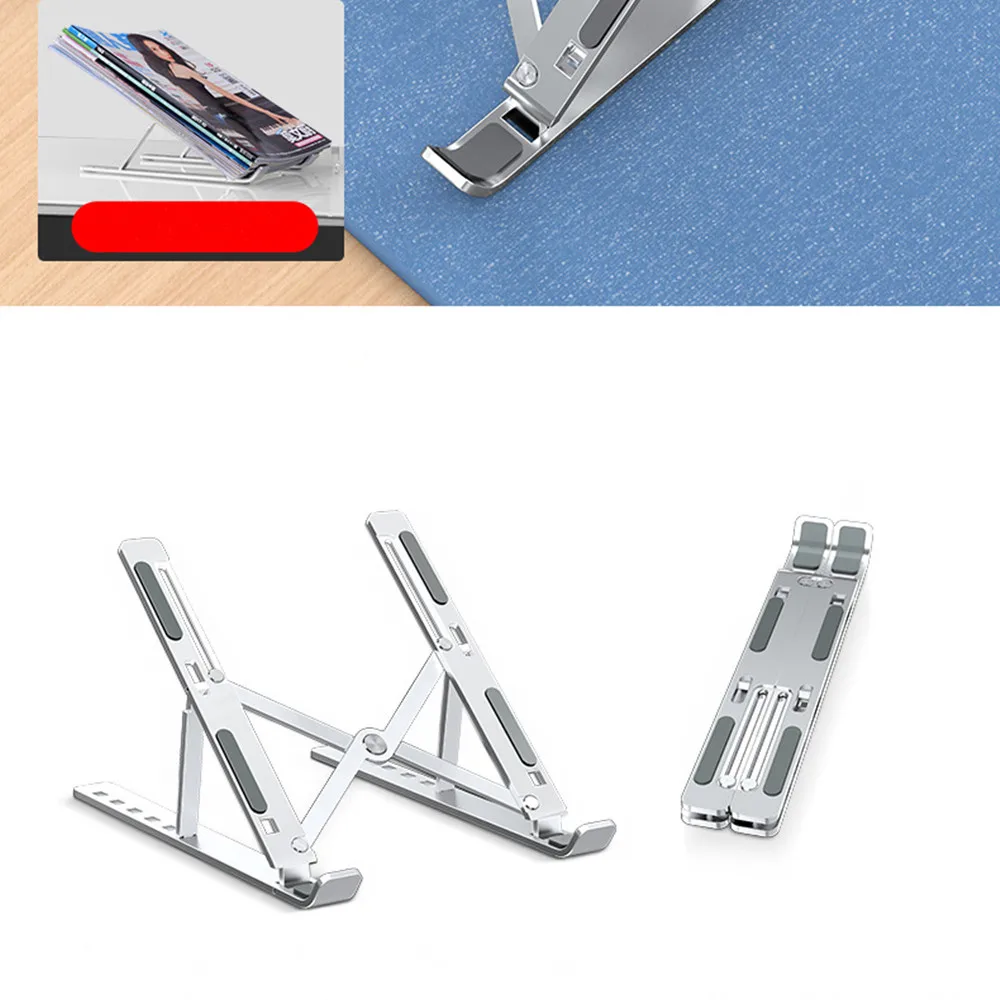 Dobrável Alumínio Laptop Stand, Suporte para Notebook, Tablet Stand, Suporte de Computador, MacBook Air Pro, iPad, 13 ", 15"