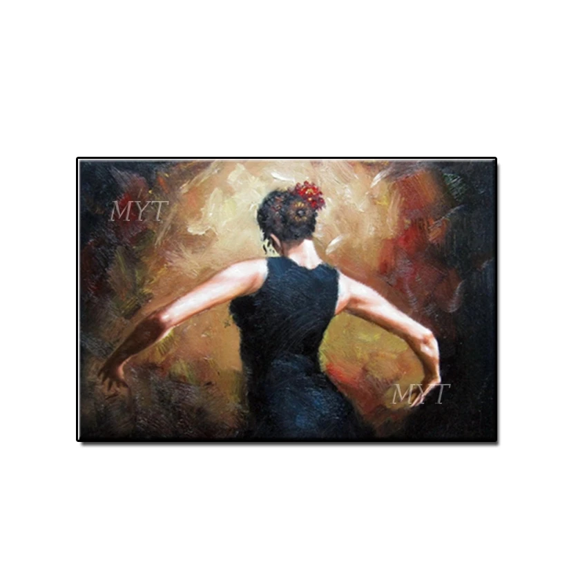 Green Figure Girl Abstrac High Quality Oil Painting On Canvas For Living Room Home Decor Pictures Wall Art Paintings No Framed