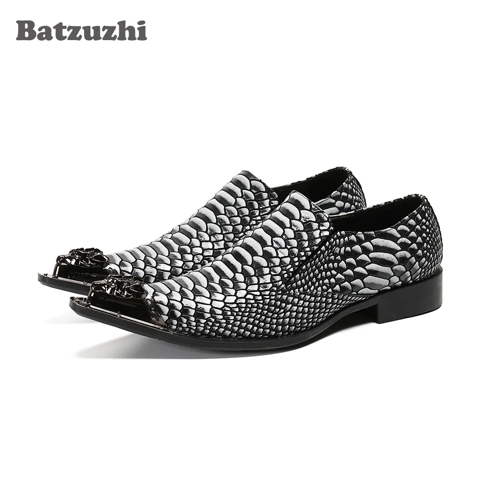 

Batzuzhi Italian Style Men's Shoes Oxfords Formal Leather Dress Shoes Men Pointed Toe Personality Party & Business Footwear!