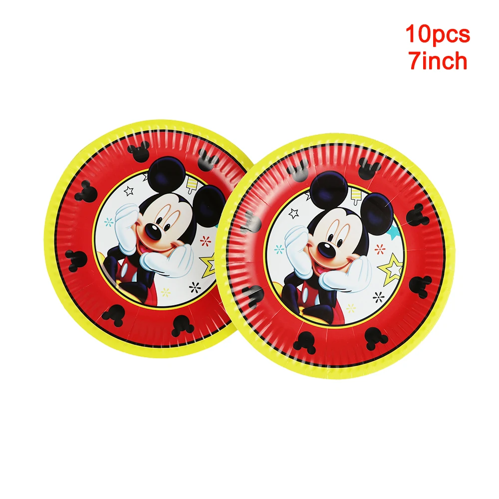 Red Mickey Mouse Kids Birthday Party Decorations Balloons Gift Bags Paper Cups Napkins Plates Straws Disney Baby Shower Supplies