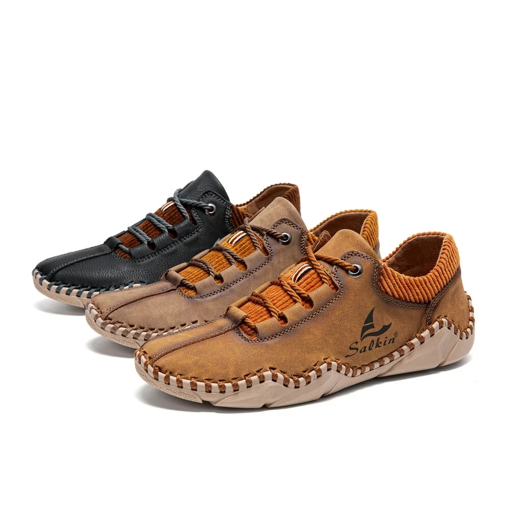 Handmade Leather Shoes Men Casual Sneakers Driving Shoe Leather Loafers Men Shoes Hot Sale Moccasins Tooling Shoe Footwear