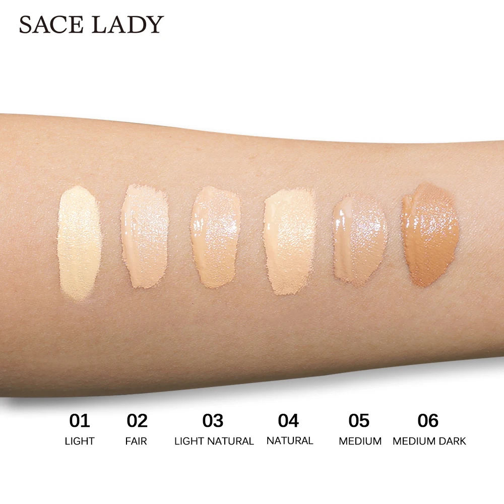 SACE LADY Face Liquid Foundation Base Makeup Matte Finish Waterproof Make Up Full Coverage Cream Natural Cosmetic Wholesale