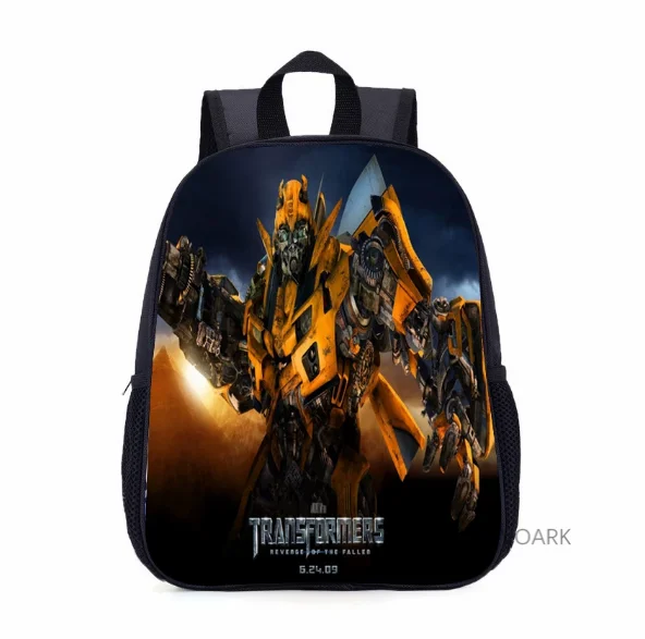 11-16 inch Transformation Car Robot Cartoon Backpack Travel Bumblebee Optimus Prime Megatron Decepticons School Supplies Gifts