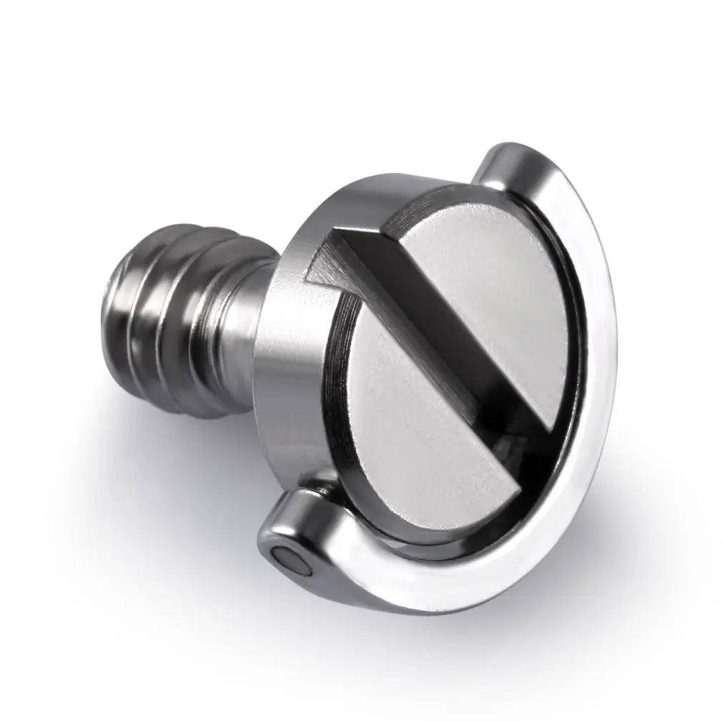 Tornillo de 1/4 "con anillo en D para trípode de cámara/monopié/placa de liberación rápida