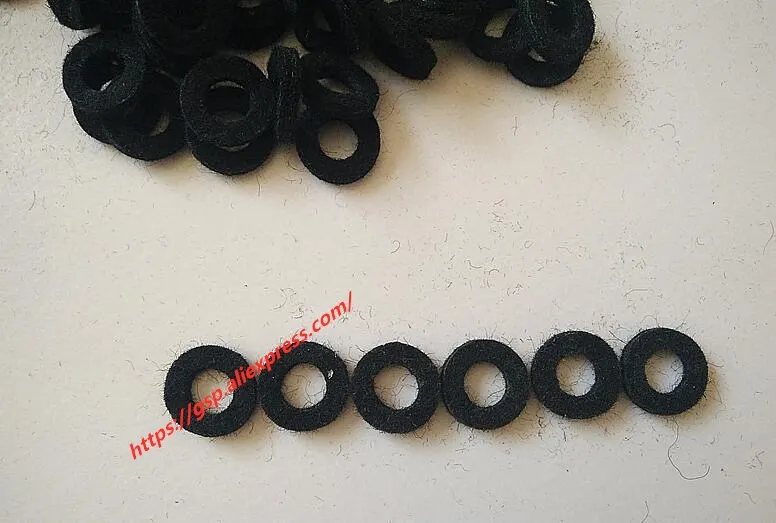 300pcs The blown accessories repair parts, black Wool felt washer