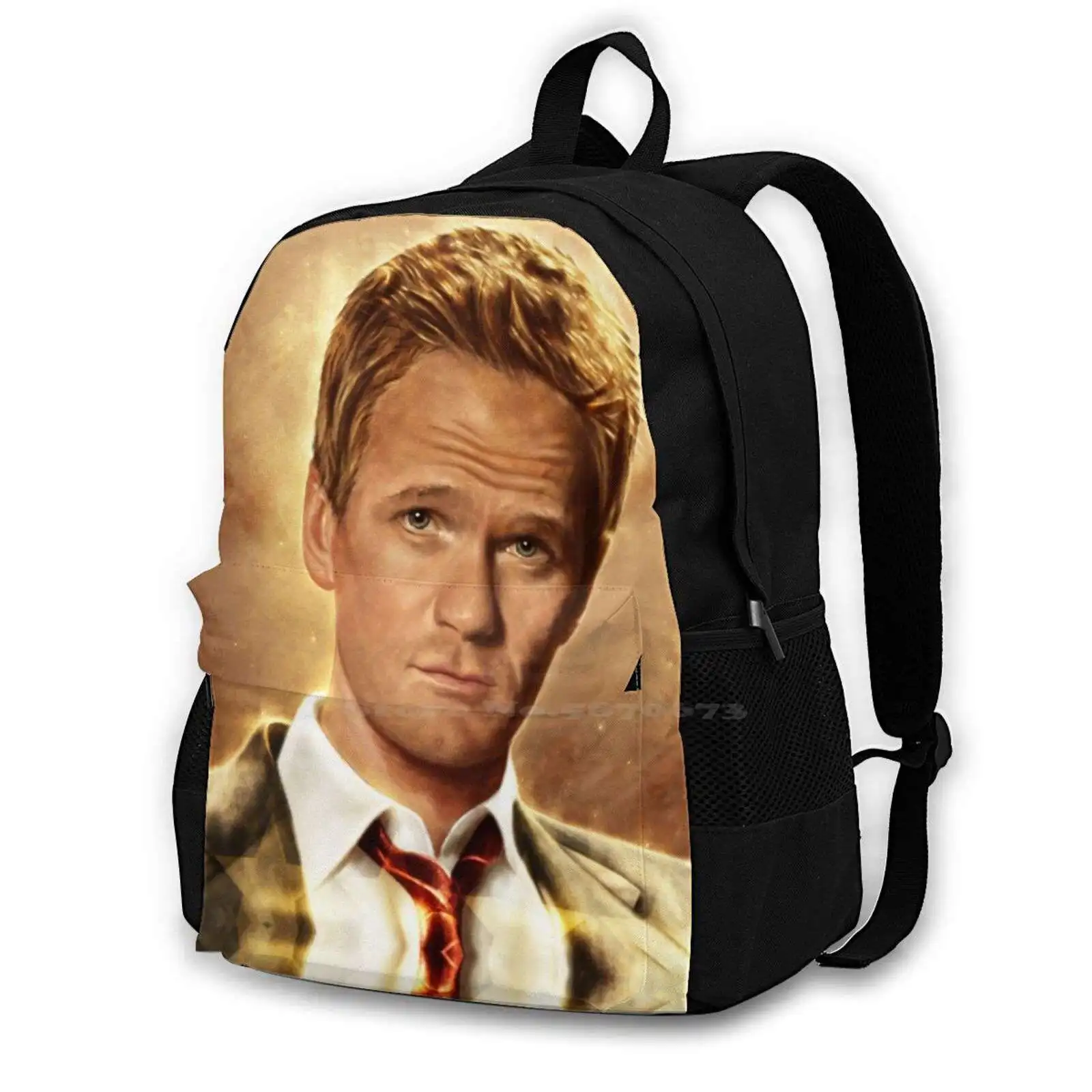 

How I Met Your Mother-Barney Stinson New Arrivals Unisex Bags Casual Bag Backpack Fanart Digitalart Portrait Barney Stinson