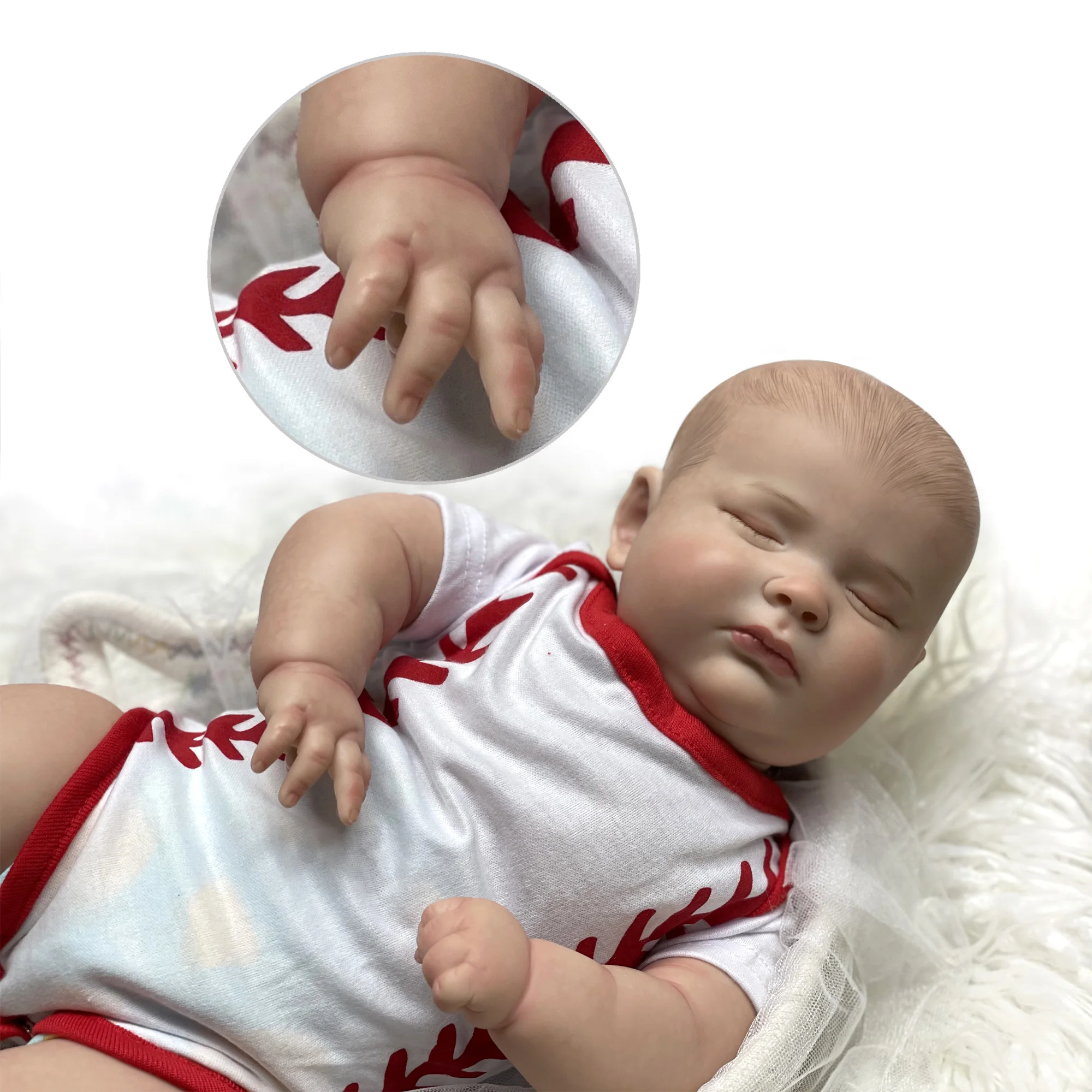 

19" Reborn Dolls Realistic Newborn Baby Toys For Children Boneca Renascida Brinquedo Bebe Para Crianças