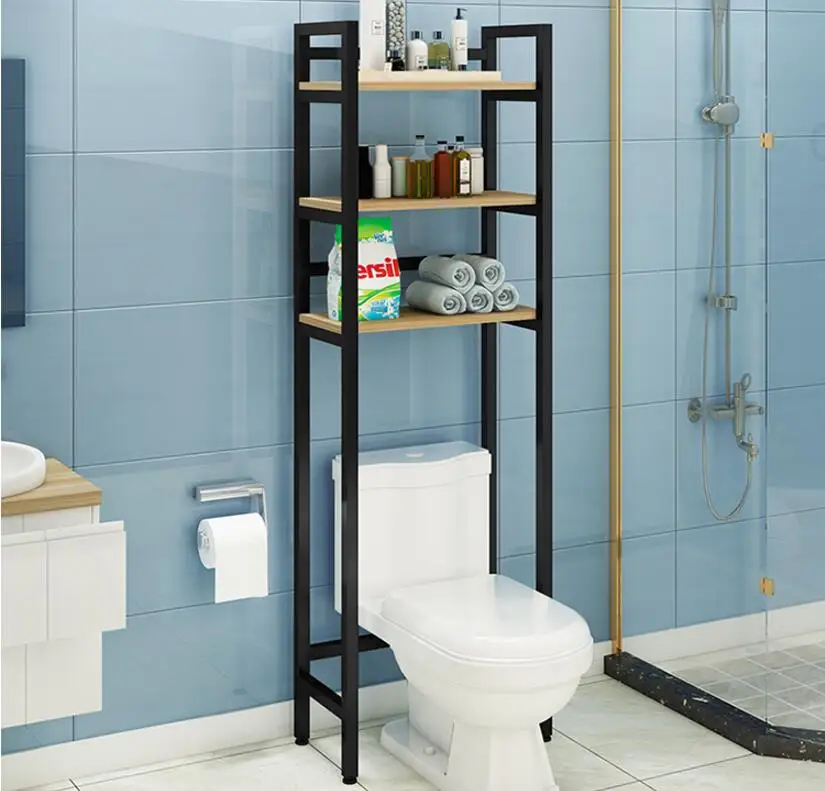 Bathroom bathroom shelf floor wall hanging toilet bath toilet toilet storage rack washbasin shelf