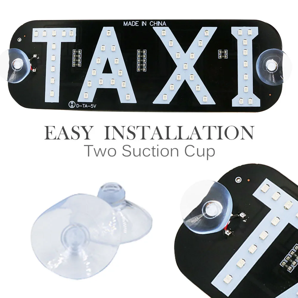 YSY 100X NEW Taxi With USB LED Taxi Panel Libre Signal Light Windscreen Cab indicator inside Lamp Windshield Lamp 5V