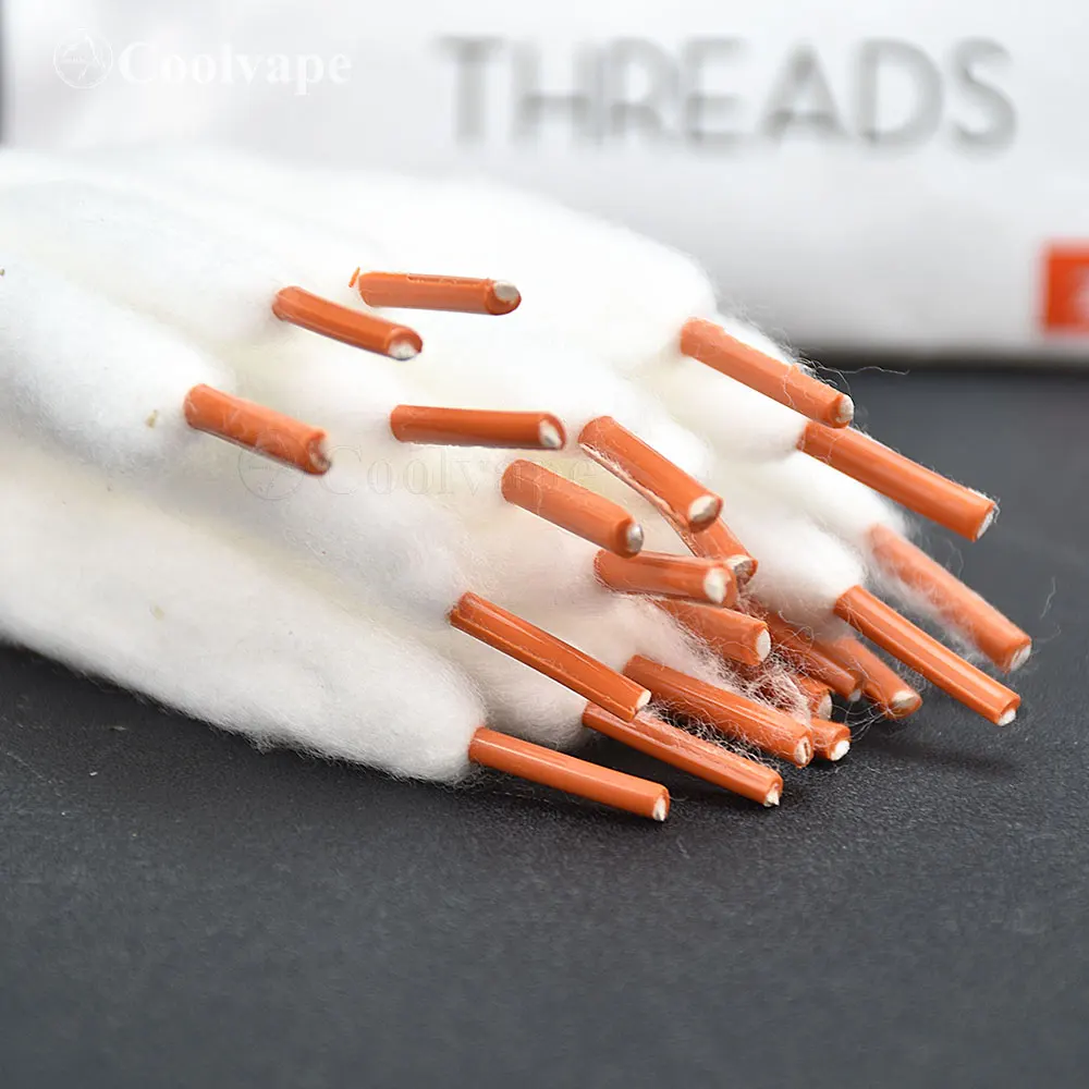 COTN Vape 20pcs/pack Dual Thread Vape coils Cotton wool Organic Prime Bacon For Kylin M PRO RTA