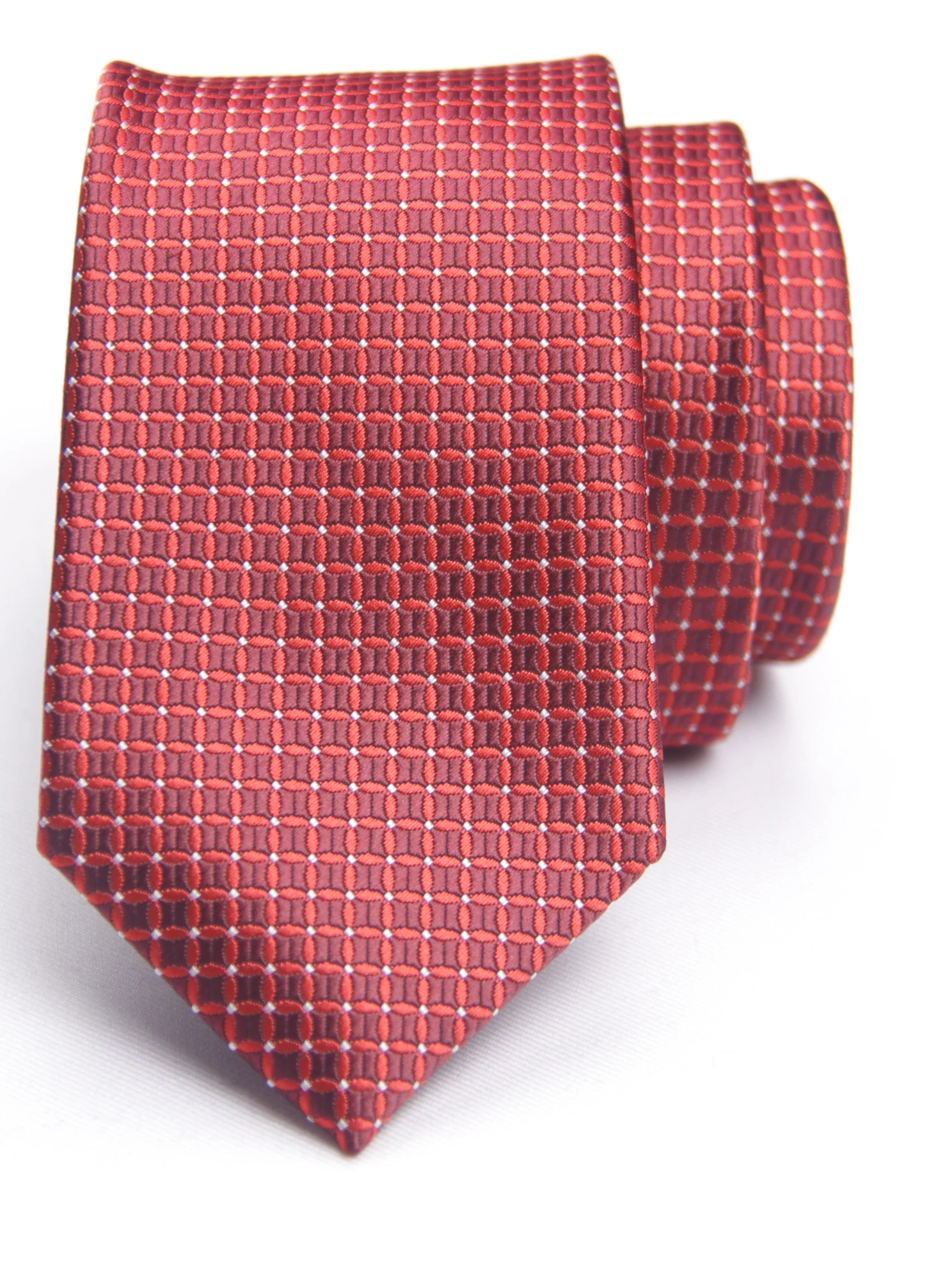 red subtle pattern tie with fashion patterned skinny ties men 2020