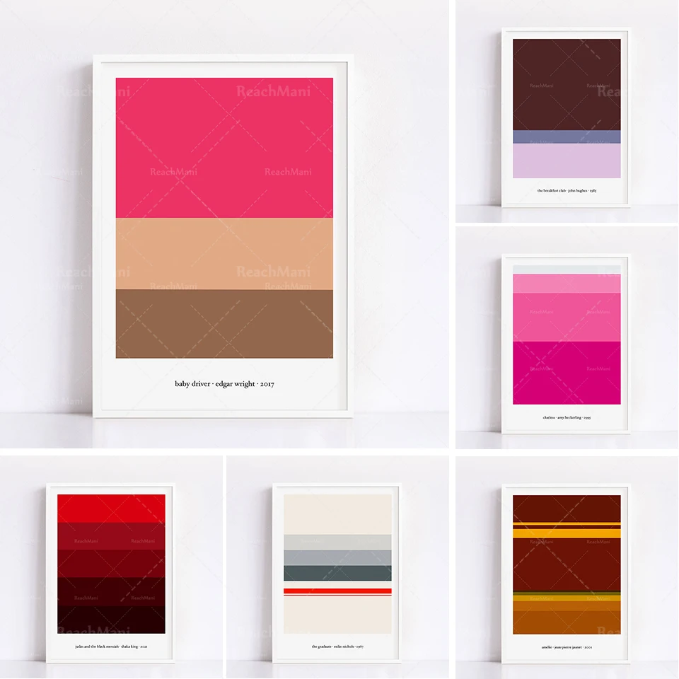 La palette maladroite du minimalisme Affiches de cinéma alternatives | Style Polaroid