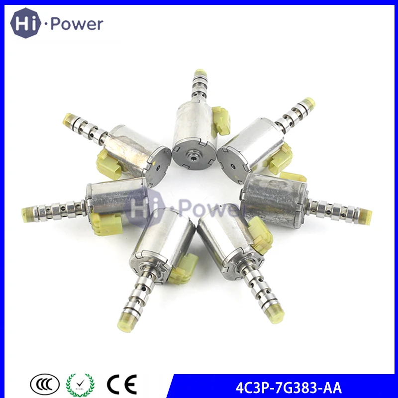 7pcs OEM 5R110W 4C3P7G383AA 4C3Z-7G383-AA 4C3P-7G383-AA  4C3Z7G383AA 3C3P7J136AB Transmission Solenoid For FORD 03-15 Original