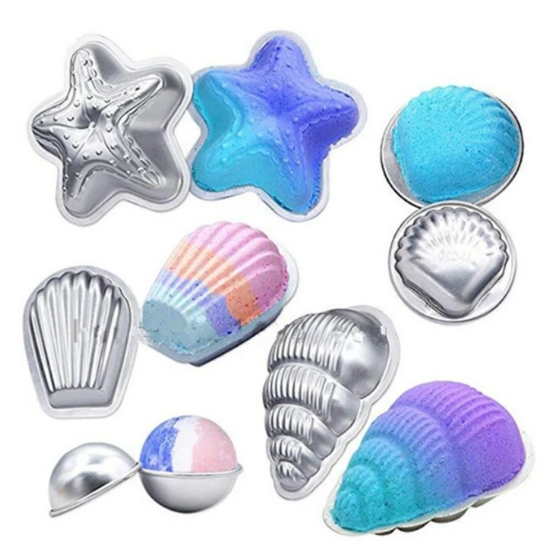 DIY Bath Bomb Mold Sphere Round Ball Molds Tool Supplies Aluminium Alloy Salt Ball Mould Chocolate Cake Pudding Making Tools