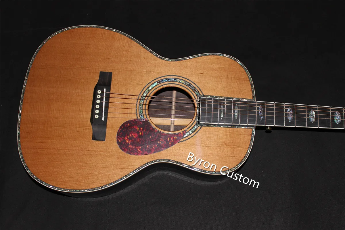 Grand Concert guitar OEM 39 inch ooo style classic acoustic Guitar,Ebony fingerboard Solid cedar  Acoustic can ship from US Uk