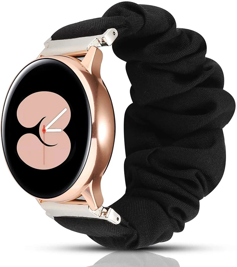 Correa elástica de nailon para Samsung Galaxy Watch 4, 40mm, 44mm, Scrunchies, pulsera para Samsung Galaxy Watch4 Classic 42/46mm