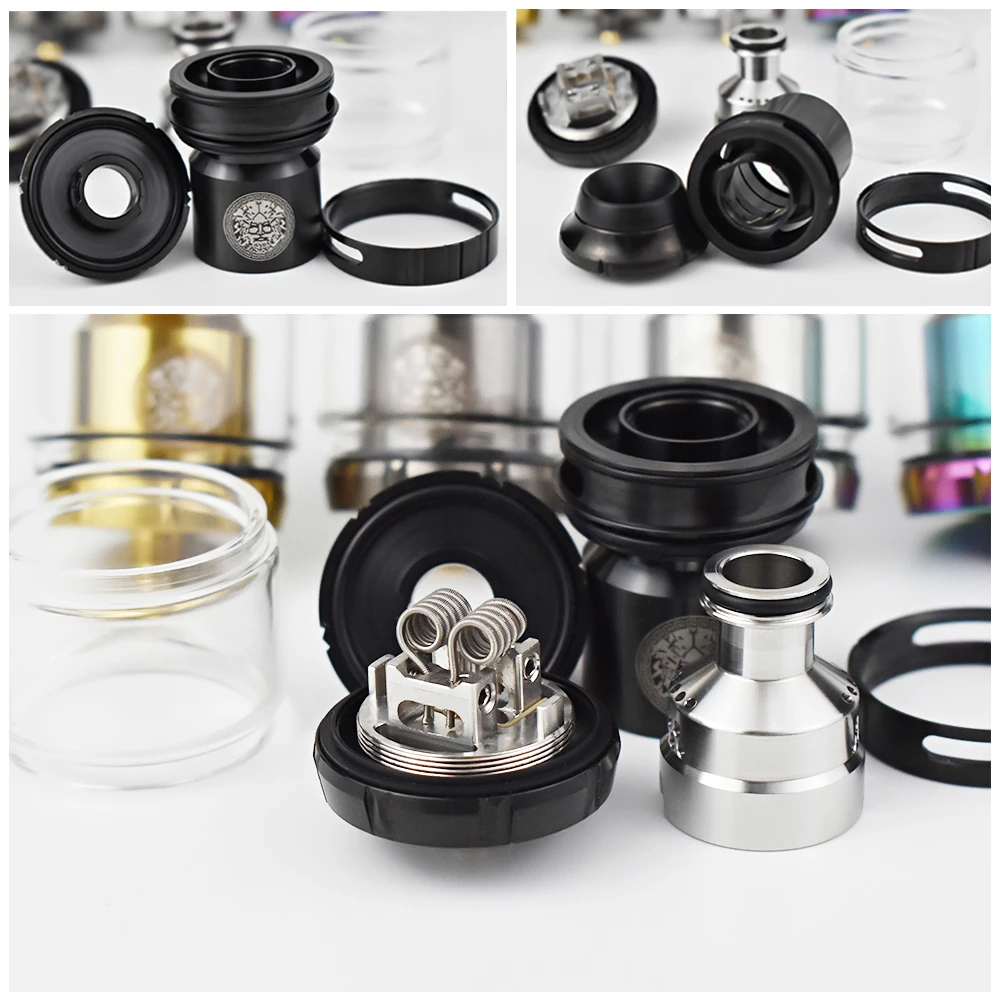 Atomizador RTA Zeus de vapeo estilo rta x, cubierta de malla, rta, 3,5 ml/4,5 ml, 316ss, 25mm, RTA