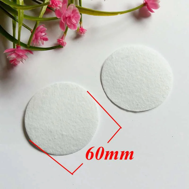 50pcs/lot 40-60mm Round Felt Fabric Pads Headband Decor Accessory Patches Circle Felt Pads Flower Accessories