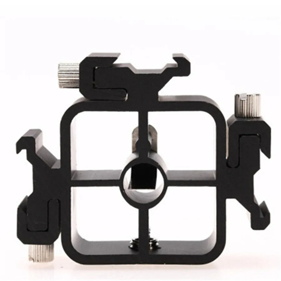 Triple Hot Shoe Mount Adapter for Flash Holder Bracket Light Stand Umbrella Holder Bracket with 1/4 3/8 Screw Adapter