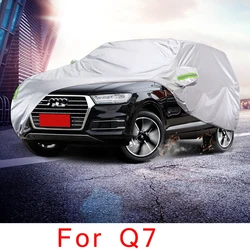 Full Car Covers Outdoor Sun UV Protection Dust Rain Snow Oxford cloth Protective For Audi Q7 4m 4l Accessories 2016 2017 2018
