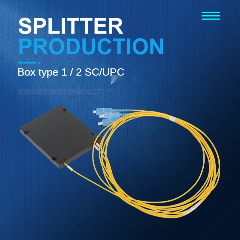 10 Pcs 1/2 Box-type Optical Splitter Sc/upc Accelerated Connector For Optical Fiber Multi-specification Telecom Optical Splitter