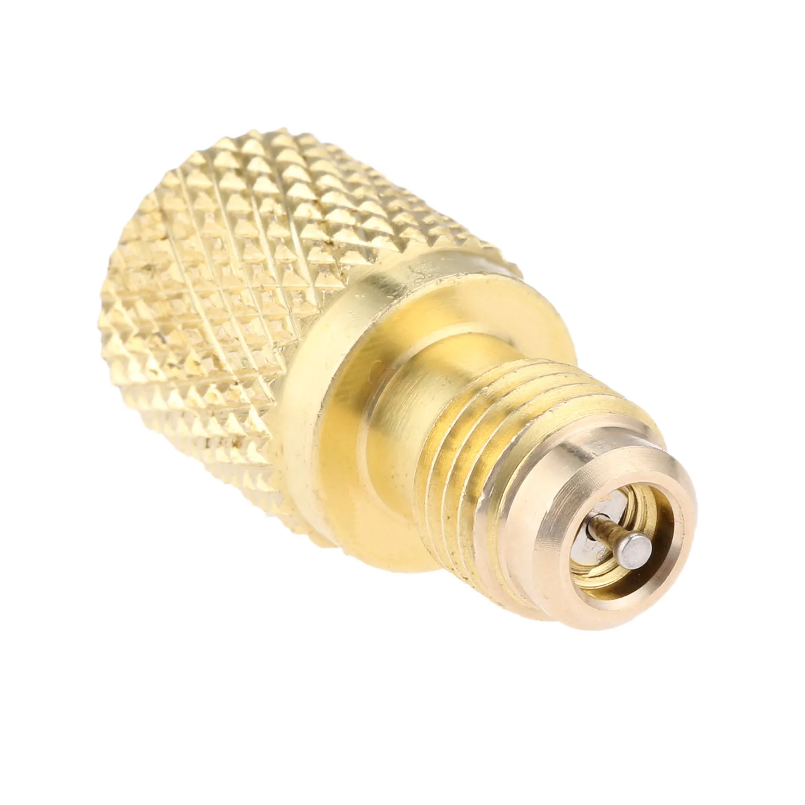 R134A mosiężny Adapter montażowy 1/4 "męski na 1/2" żeński Adapter czynnika chłodniczego Acme z rdzeniem zaworu do układu czynnika chłodniczego AC — zdjęcie 6