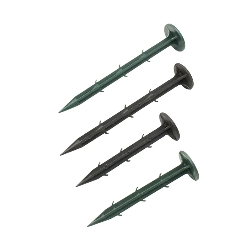 11cm 16cm Gardening Plastic Nail Ground Nail Fixing Bracket Green House Agricultural Cloth Net Fixing Plastic 6Pcs