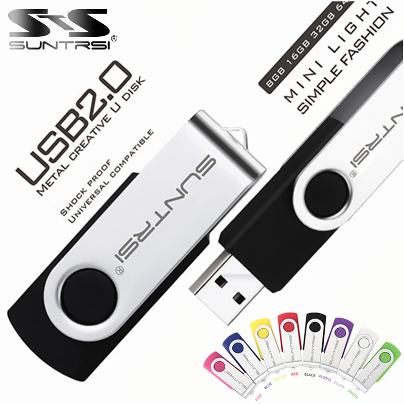 Suntrsi 펜 드라이브 64GB 32GB 16GB 8GB 4GB USB 플래시 드라이브, 128G 펜드라이브 방수 u-디스크 2.0 키 usb 스틱 PC 선물