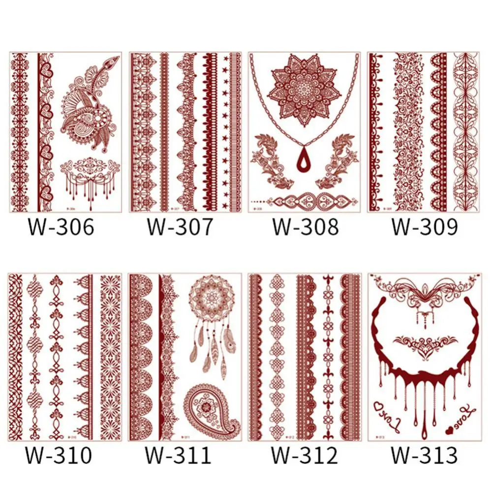 

Red Tattoo Stickers Tatoo Body Jewelry Festival Fashion Arte Makeup Cheap Goods Cool Things