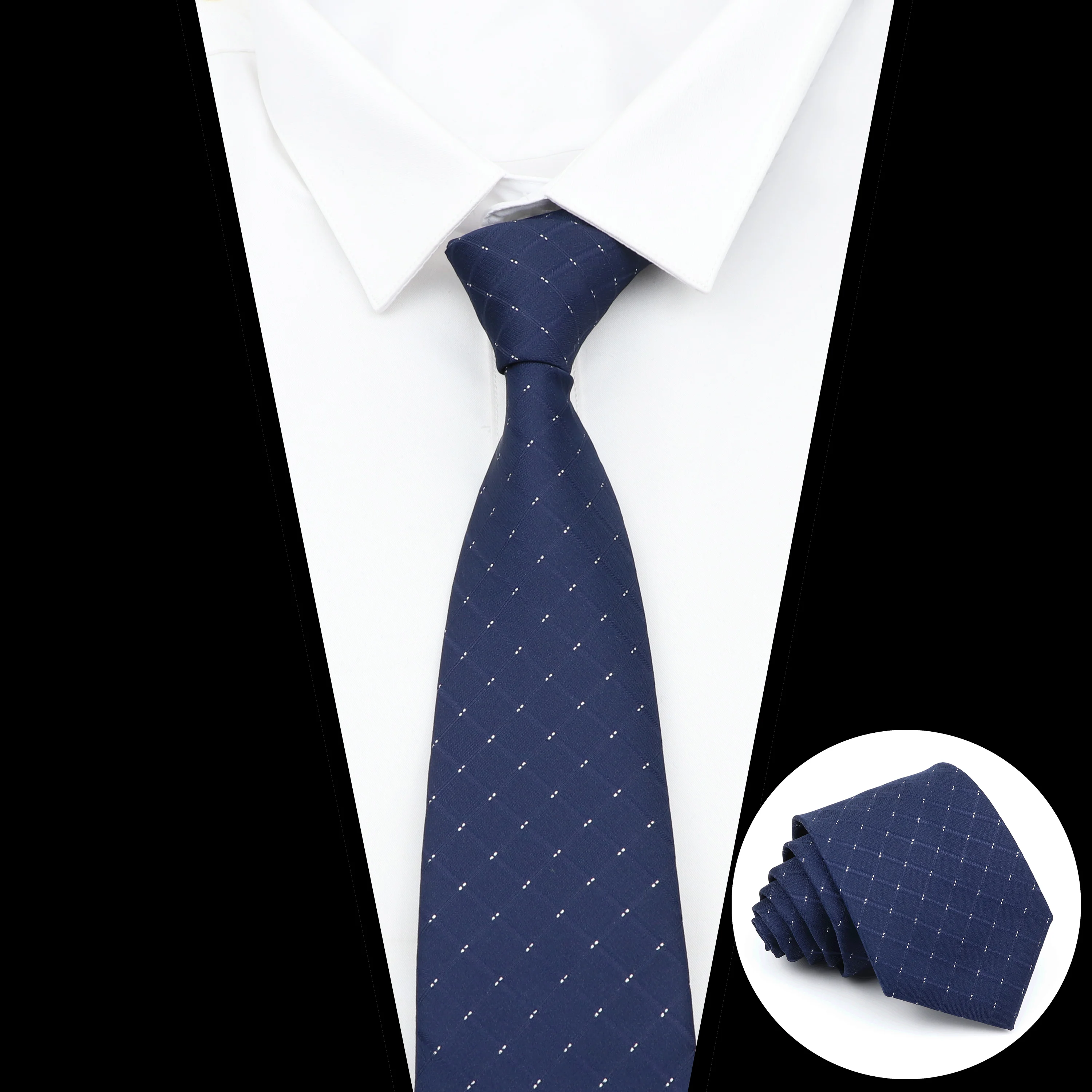 Gravata masculina clássica sólida azul, gravata listrada, presente formal original para homens, acessórios de uso diário, cravat, festa de casamento