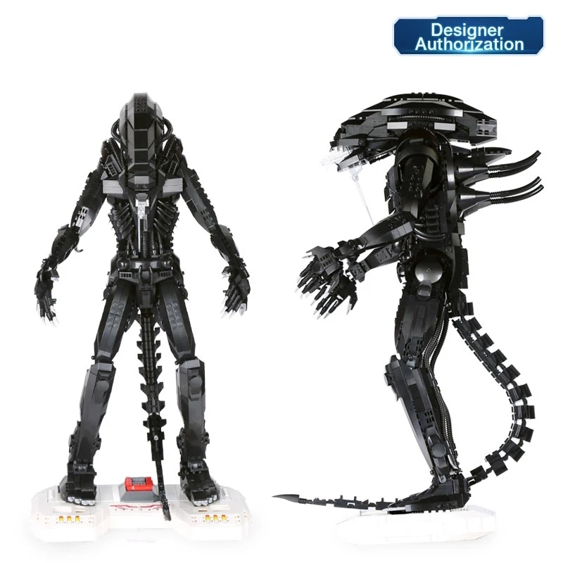 In Stock Movie Series The Alien dismorfism Set Assembly Robot Model MOC Creative Building Blocks mattoni giocattoli per bambini