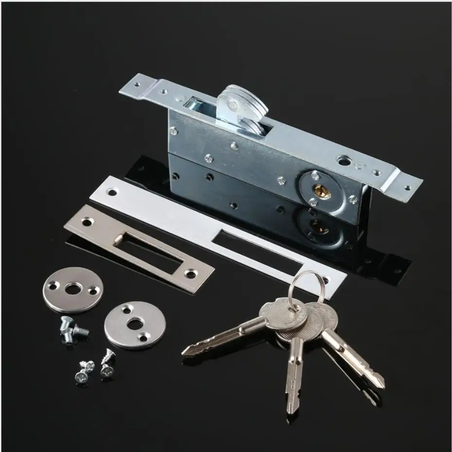 

Aluminum Alloy Narrow Hook Tongue lock for Framed sliding door / Hinged Hinged Gate Door hardware