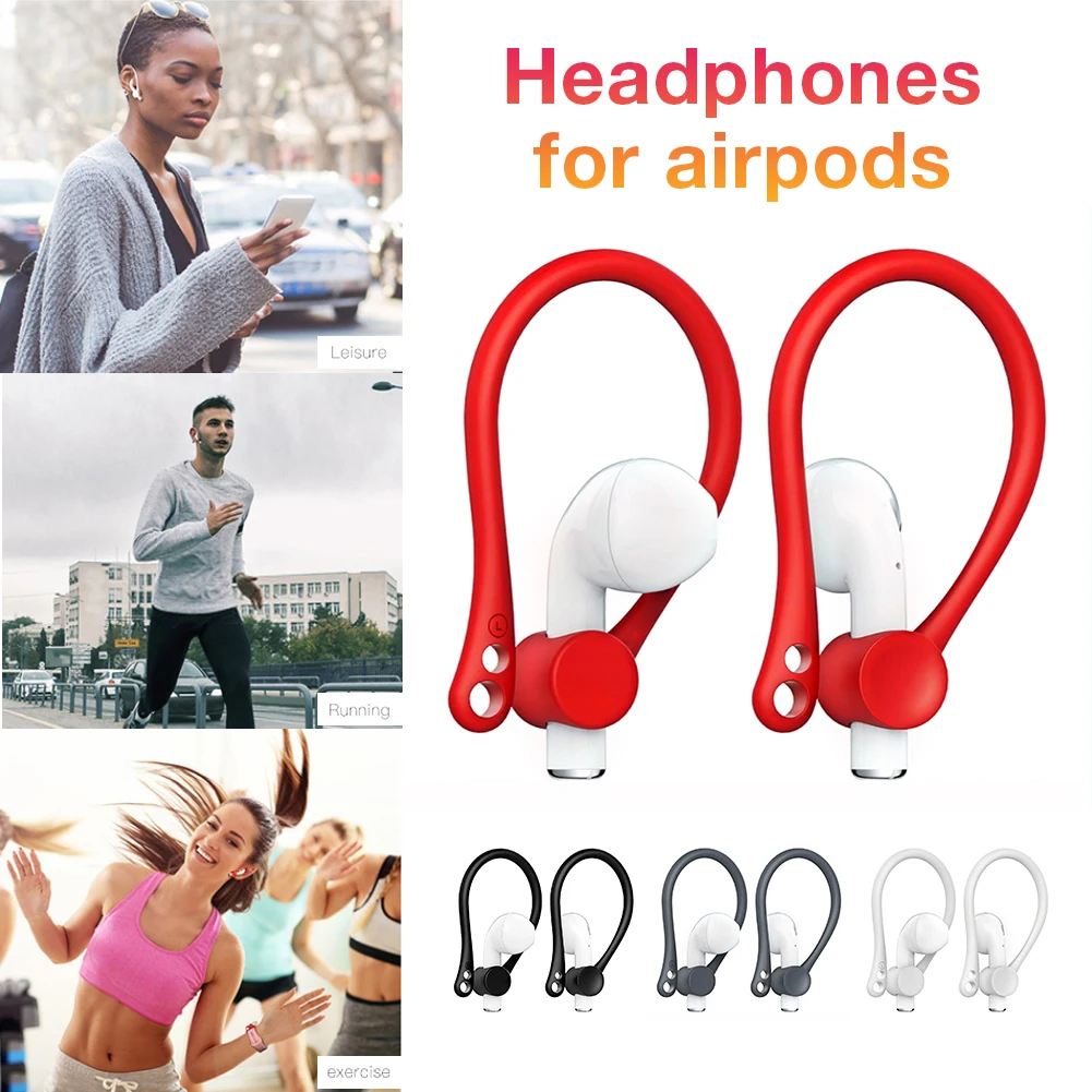 1/2 Pair Ear Pods Covers Sports Silicone Ear Cap Earphone Sleeve Headphone Adapter Protective Cover Accessories For Apple AirPod