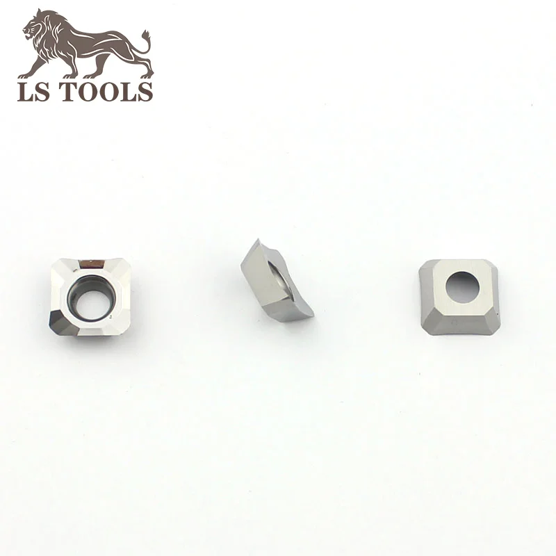 LS TOOLS-fresas de carburo de aluminio para carpintería, insertos de pulido 1204 para carpintería, cobre, seht1204afn X83