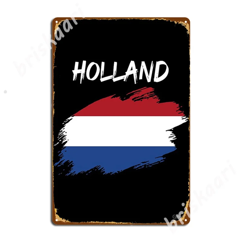 Netherlands Holland Dutch Flag Metal Signs Garage Decoration Garage Club Club Printing Tin sign Posters