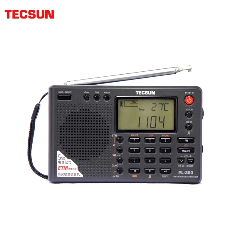 Портативный радиоприемник Tecsun PL-380 Full Band, приемник, радио DSP, FM /LW/SW/MW