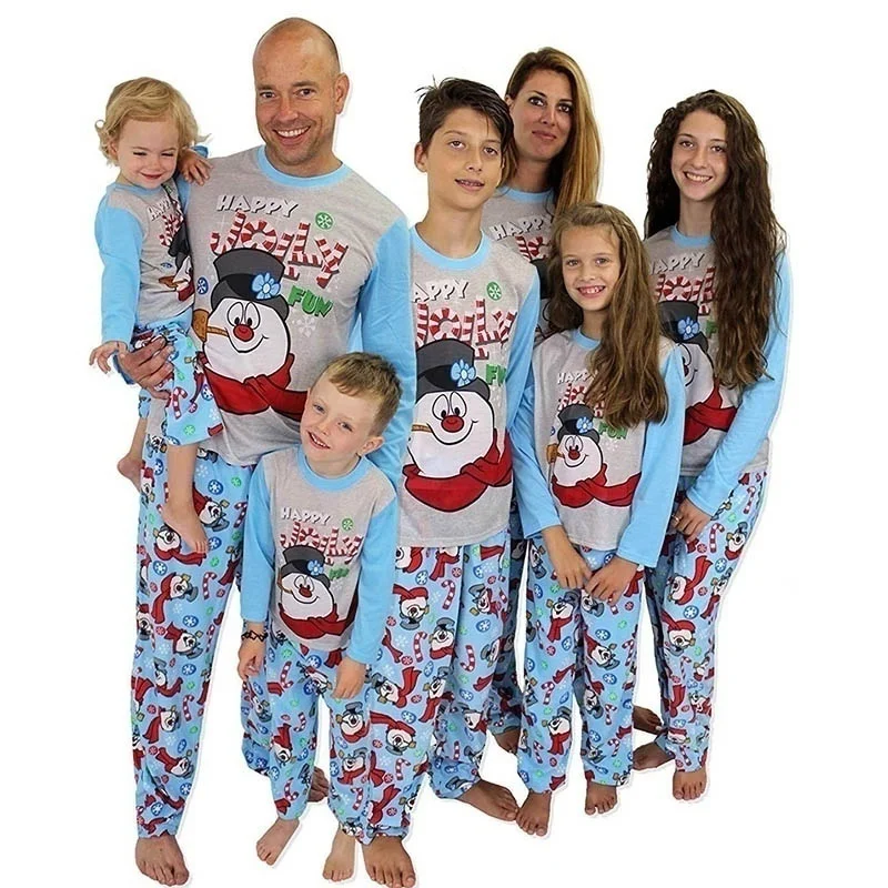 Kupokasi Family Matching Christmas Pajamas PJs Sets Xmas Sleepwear Nightwear Clothing Casual Santa Clothes Set for Kids Adult