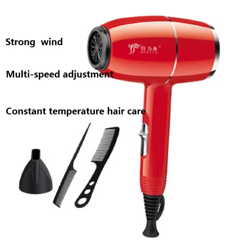 Secador de pelo de alta potencia de 220V, secador de pelo fuerte y de secado rápido, secador de pelo de temperatura constante de alta calidad
