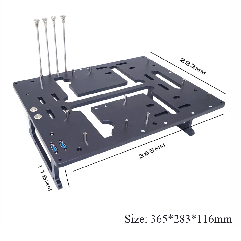 All Open Transparent Aluminum Computer Case Frame Water-Cooled Vertical Horizontal ITX MATX ATX Desktop Chassis Shell Bracket