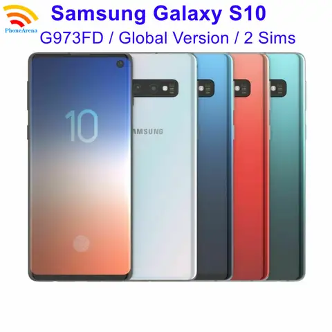 Original Samsung Galaxy S10 Duos G973FD G973F/DS Dual Sim Global Version 6.1" 8GB RAM 128GB ROM Exynos 4G LTE
