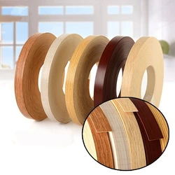 Tira de bandas para bordes de muebles, cinta adhesiva de PVC de sellado fundido, decoración de superficies de madera de nogal, mesa de armario, láminas de chapa, 2cm x 10m