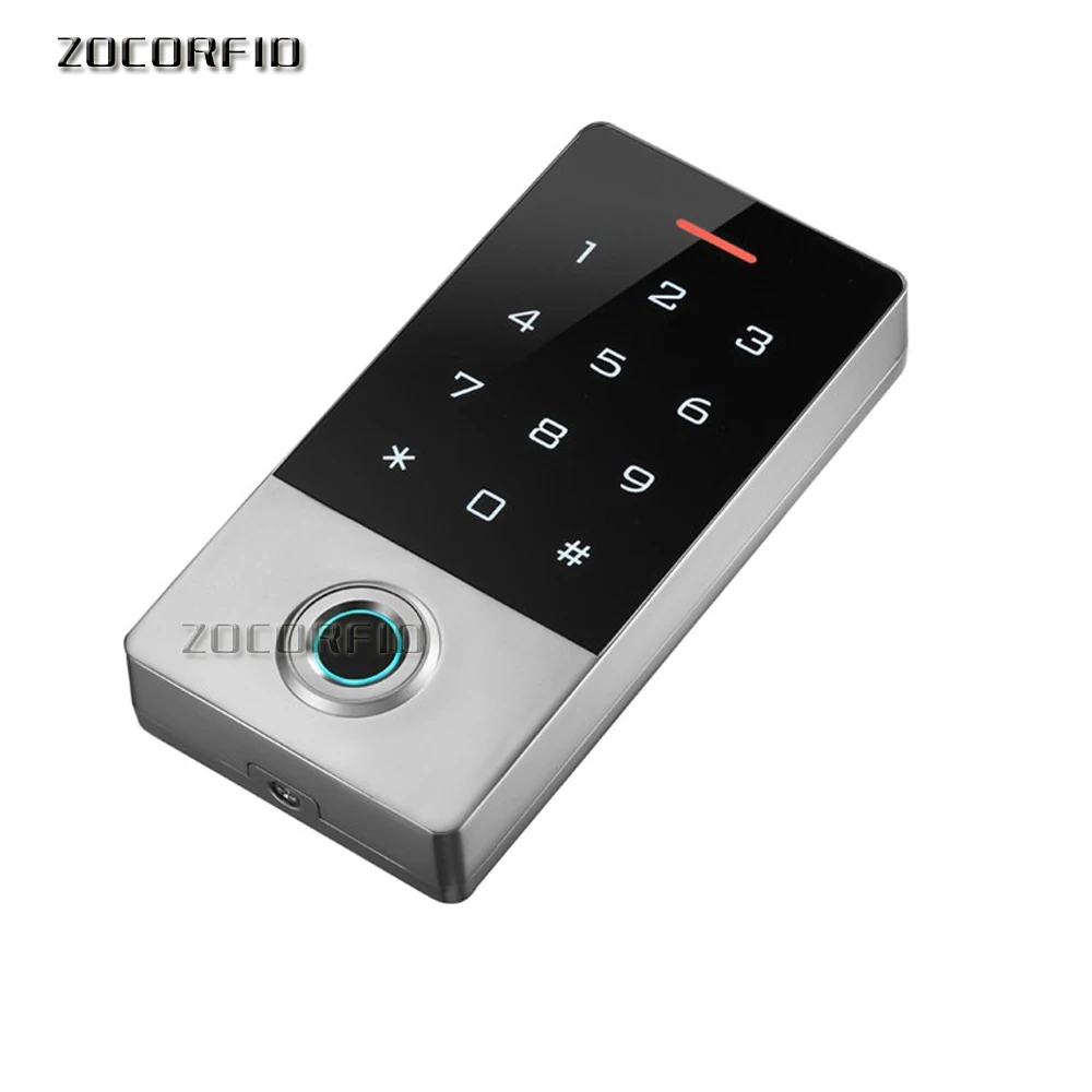 Keyless Door Lock Waterproof Fingerprint Access Control Cheapest Standalone Keypad Finger +RFID Card Door Entry