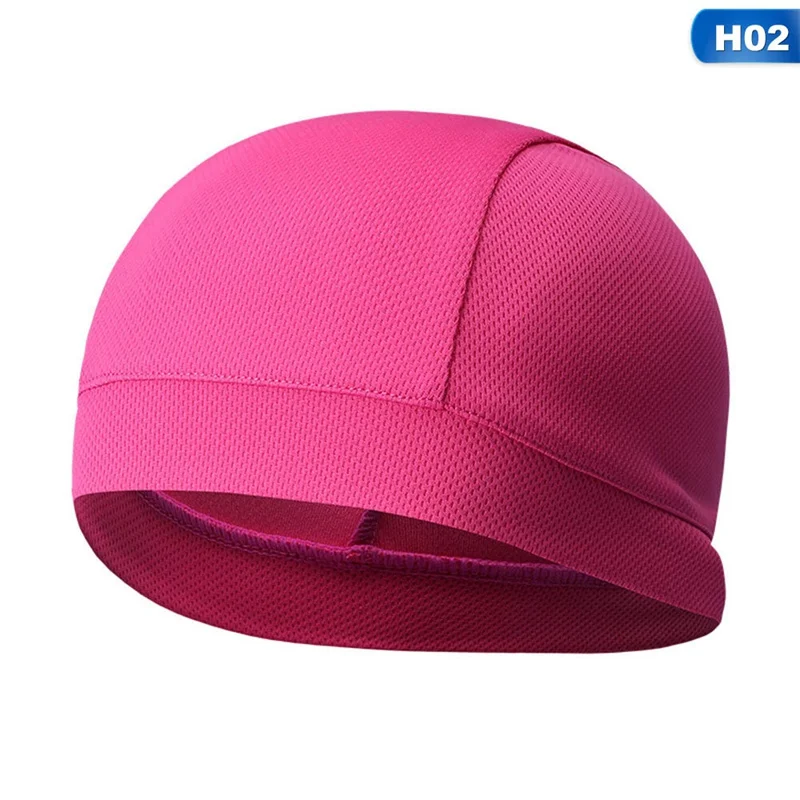 Touca de caveira para refrigeração, gorro respirável e absorvente de suor para corrida, ciclismo, inodoro e absorvente de suor, sem descoloração