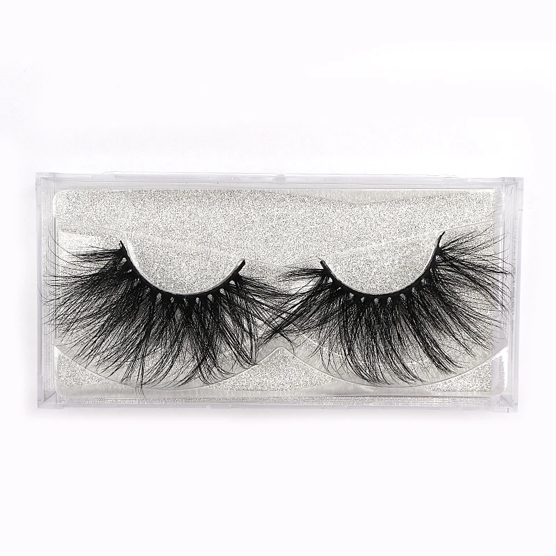 25mm-30mm 5D Lashes Real Mink Fake Eyelashes Super Long Professional Make Up Thick Long Mink Lashes High Volume Lash Extension